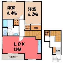 パルコプレッソKT Bの物件間取画像